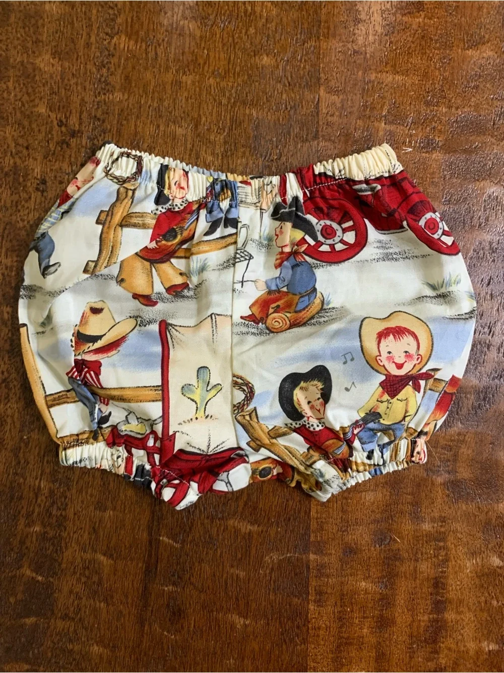 Icky Baby Western Cowboy Print 0-6mo Diaper Cover